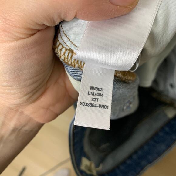 Madewell Size 33T The Tall Curvy '90s Straight Jean Rondell Wash NN803 - Picture 5 of 5